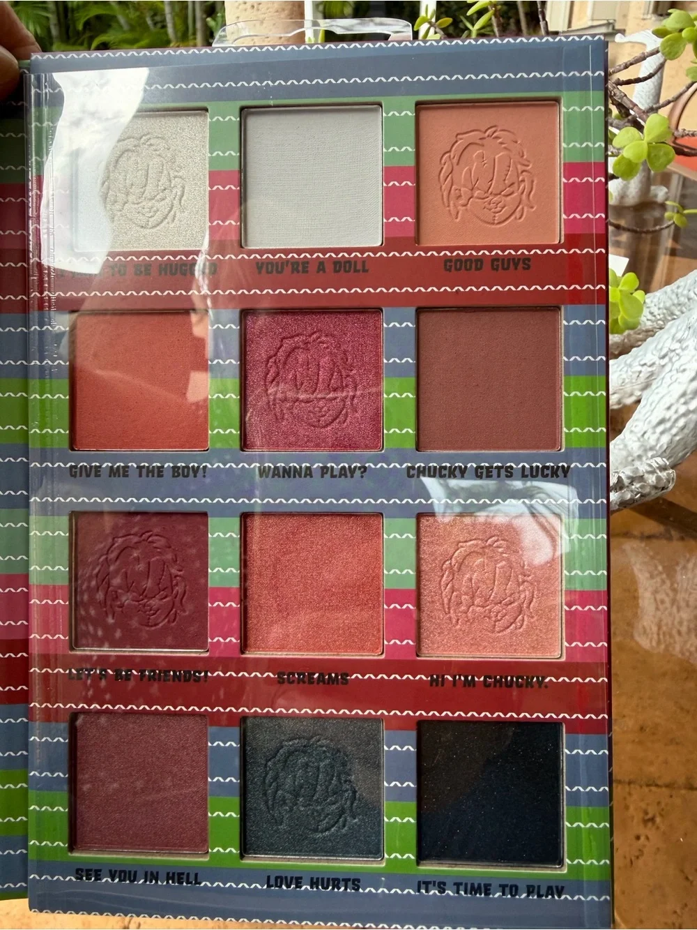 CHUCKY Eyeshadow Palette — Multi-Striped Colorway